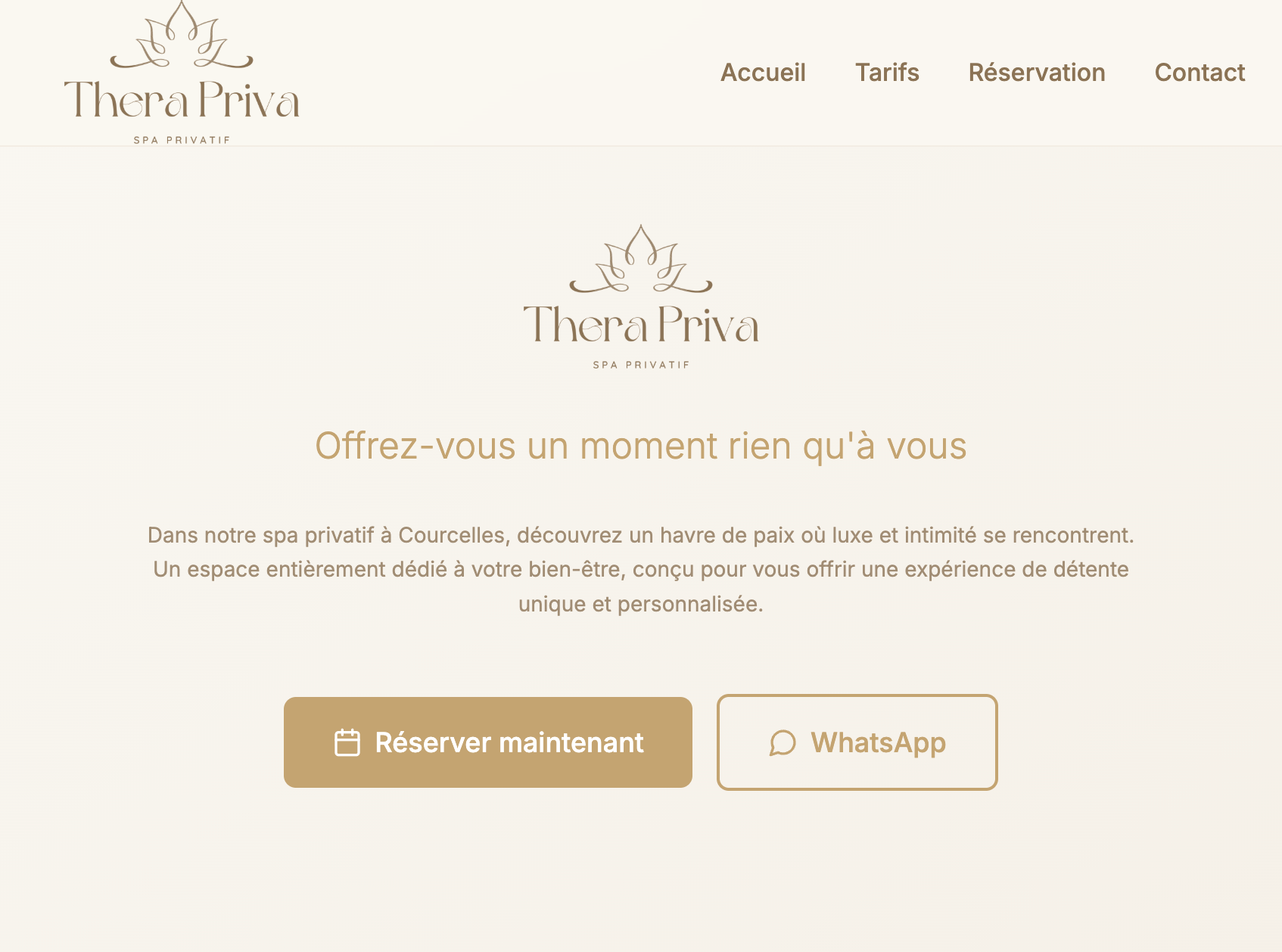 TheraPriva website screenshot